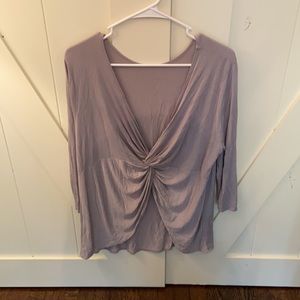 ❄️ 3/$15 Issac Liev open back long sleeve shirt, Size Large